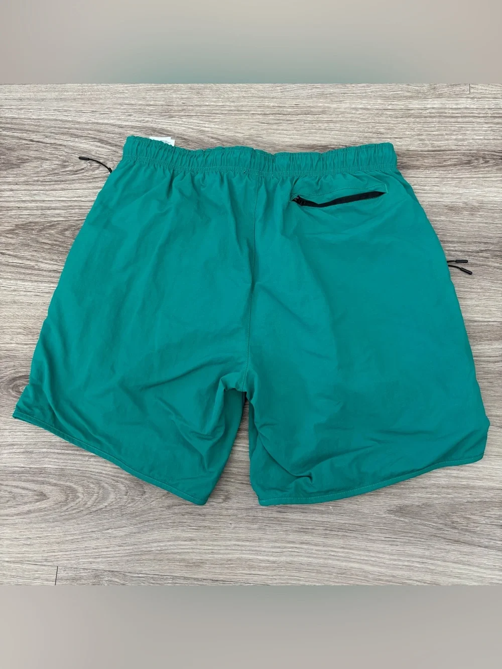 True Religion Board Shorts Men's 33/34 Green Swim Curved Nylon Shorts Trunks L